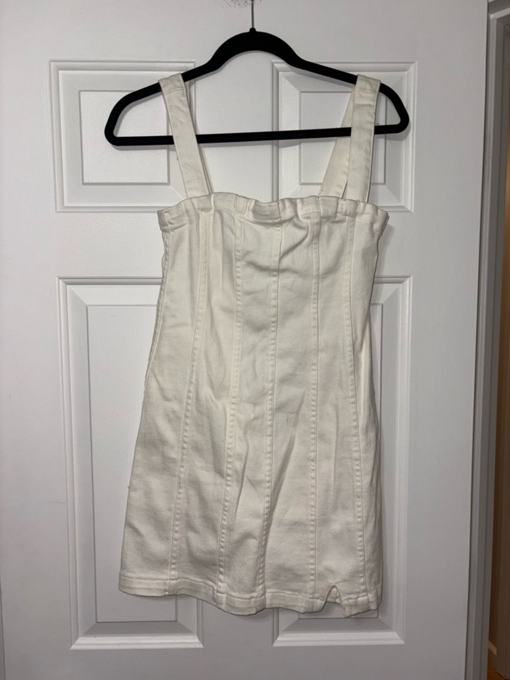 Show Me Your MuMu Cream White Strap Mini Dress